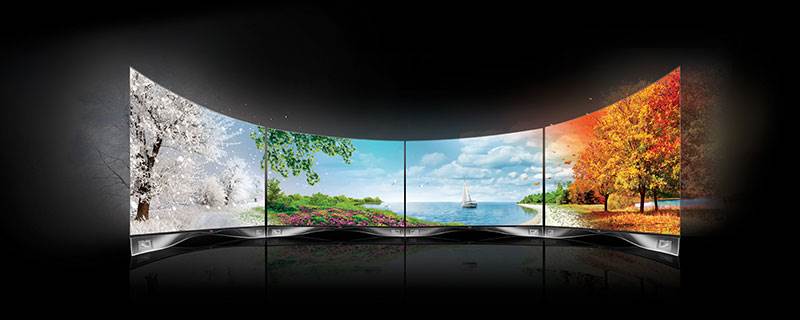 Curved and Flat OLED displays from LG