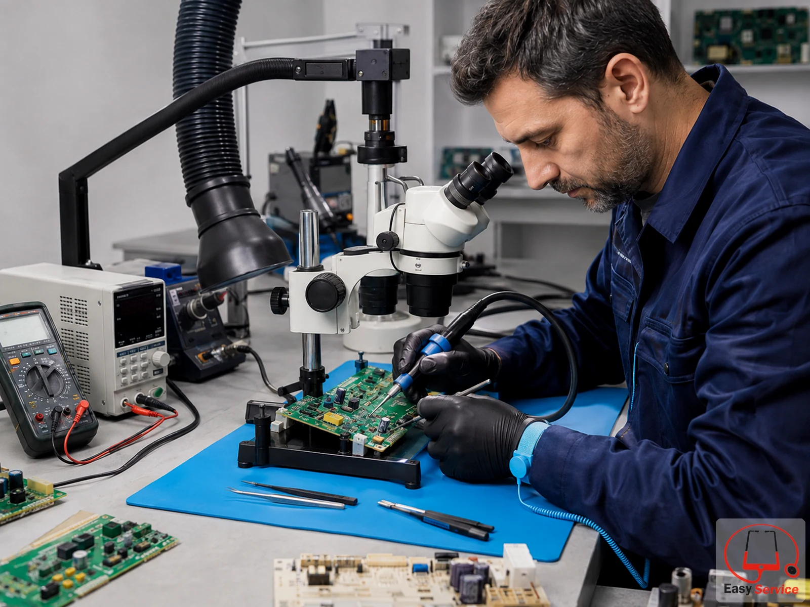 Component-level service ηλεκτρονικής πλακέτας ηλεκτρικής συσκευής