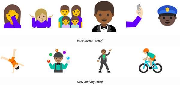 new android emojis